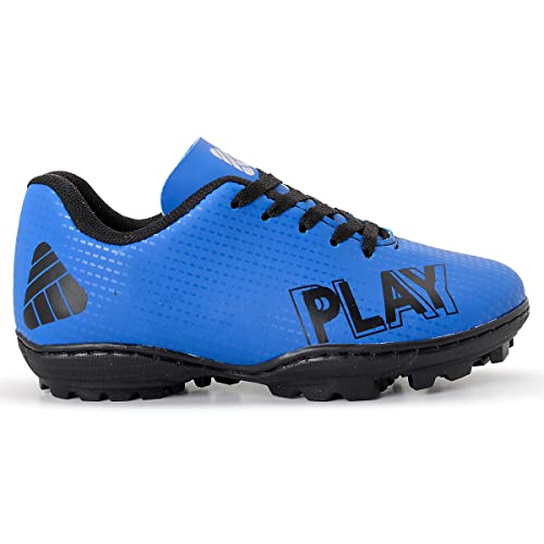 Chuteira Infantil Society Masculina Play Profissional (Preto-Verde, BR, Criança de 9 a 12 anos, Numé