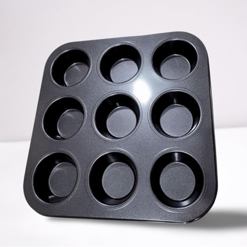 Assadeira para Cup Cake Forma De Queijadinha bolinho Teflon antiaderente 9 Cavidades