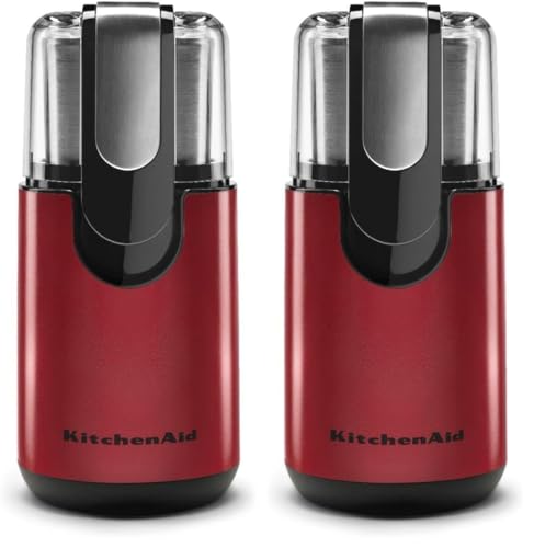 Image of KitchenAid BCG111ER Blade Coffee Grinder, 4 oz, Empire Red (Pack of 2)