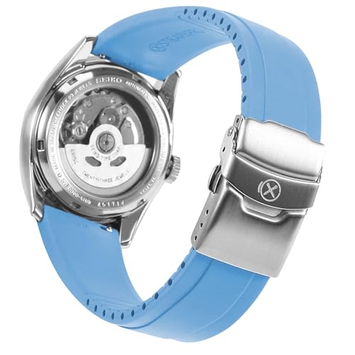 FKM Bracelet en caoutchouc StrapXPro DN01U haut de gamme à bouts plats