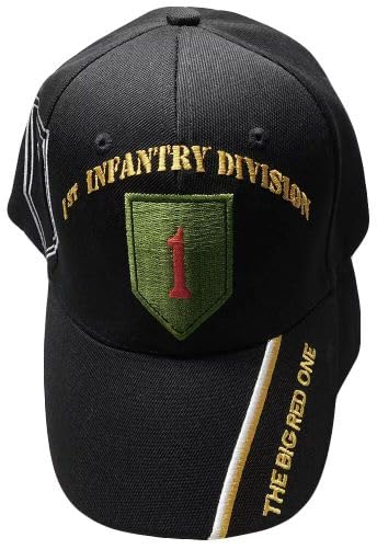 Gorra de béisbol Army First Infantry Division negra miniatura 2