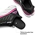 ALLSWIFIT Women's Slip On Walking Shoes Running Comfortable Tennis Breathable Non Slip Athletic Gym Workout Cross Training Fashion Sneakers,Size 8.5,Black/Fuchsia,SARR034W