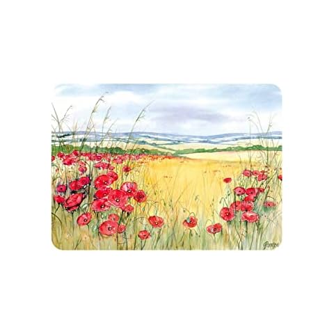 Tuftop Medium Textured Worktop Saver Poppies 40 x 30cm Cover