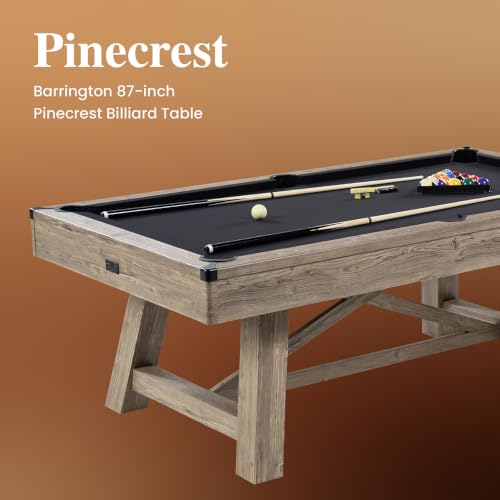 Image of Barrington Billiards Drop Pocket Pool Table with Complete Accessory Set