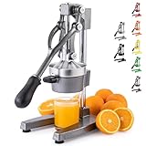 CO-Z Hand Press Juicer Machine, Manual Orange Juicer and Professional Citrus Juicer for Orange Juice Pom Lime Lemon Juice, Commercial Lemon Squeezer, Easy to Clean, Gray