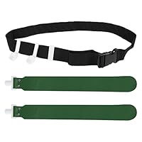 DONGKER Football Kit Flaggen und Gürtel,Flag Football Belts,PVC Football Waist Belt 2 Flags Release Buckle für Jugend- und Erwachsenentrainingsgeräte