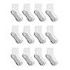 Hanes Calcetines para niños, tobillo acolchado doble resistente y invisible, paquetes de 12 pares