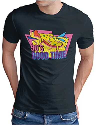 T-shirt années 90 homme bleu marine parfait pour vos soirées rétro nostalgiques