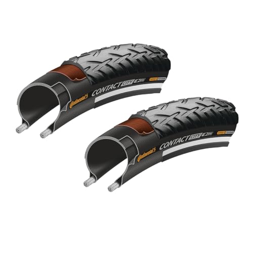 Foto von 2er Set Continental Fahrradreifen Conti Contact City 28 Zoll (42-622) Reflex AV DV SV Schlauch + 3 Reifenheber E Bike (28x1,60 Zoll (42-622), Ohne Schläuche)