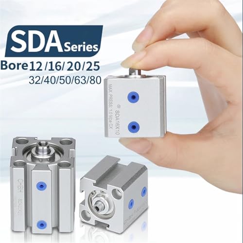 Vérin pneumatique SDA 63 mm course 90 mm cylindre double effet