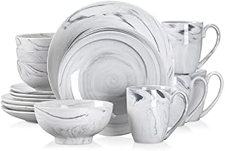 vancasso Clay Zestaw naczyń, porcelanowa zastawa stołowa, 16-częściowy serwis dla 4 osób