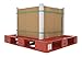 Vestil PLP2-4840-RED High Density Polyethylene Pallet 39-1/2 In. x 47-3/8 In. x 6 In. 8000 Lb. Capacity Red