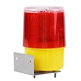 Akozon Solar Alarm Licht Solar LED Notfall Warnung Blitzlicht Alarm Lampe Verkehr Road Boat Red Light Barrikaden-Sicherheitszeichen Flicker Beacon Lampen Warnlicht Notlicht