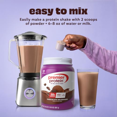 Image of Premier Protein Powder, Chocolate, 100% Whey, 30g High Protein, 17 Servings