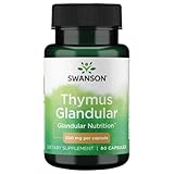 Swanson Raw Thymus Glandular 500 Milligrams 60 Capsules