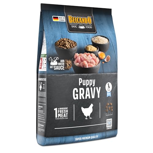 BELCANDO Puppy Gravy [4 kg] Welpenfutter | Trockenfutter für Welpen | Alleinfuttermittel für Welpen bis 4 Monate