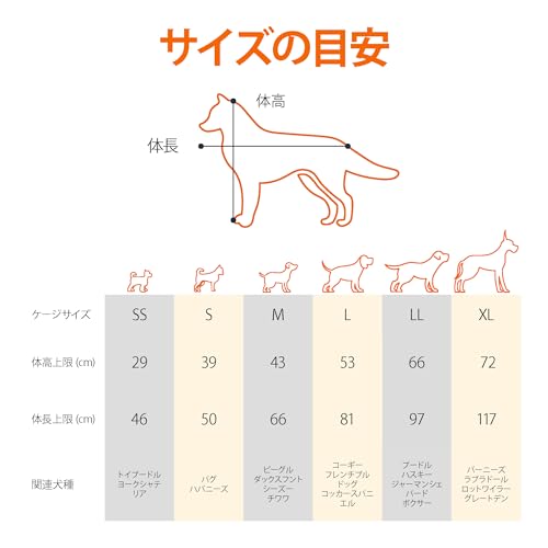 Amazonベーシック(Amazon Basics) 犬 ペットケージ 折りたたみ可能 トレー付き ダブルドア 122 cm x 76 cm x 83 cm 大型犬 ブラック の商品画像 2