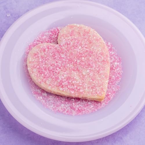 Image of Sweets Indeed Valentines Day Pink Sugar | Colored Sugar Crystals for Baking & Decorating, Cupcakes, Cookies, Cakes, Donuts & Desserts - Festive Valentine Baking Decorations | 5.11 oz