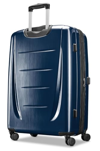 Image of Samsonite Winfield 2 2-Piece Set (Carry-on /Large) Hardside Expandable Luggage with Spinner Wheels (Navy, 2-Piece Set (20 /28))