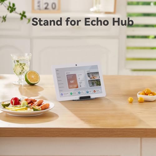 Support Echo Show 15 pivotant aluminium inclinable noir pour Echo Hub avec socle - 3
