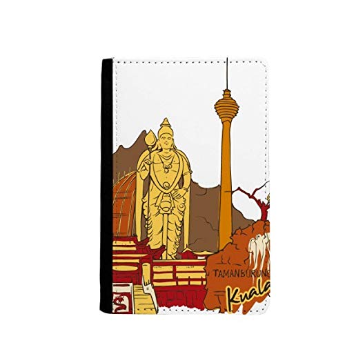 Porte-passeport Kuala Lumpur Malaisie design aquarelle étui de protection élégant