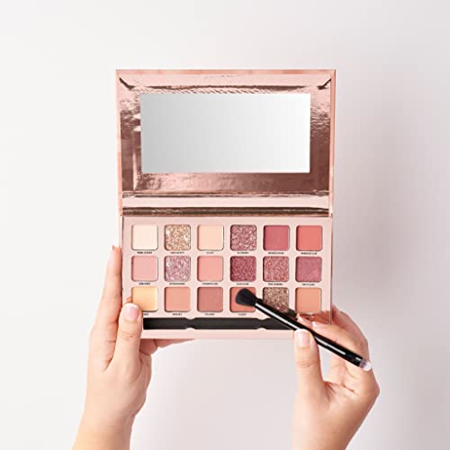 W7 Socialite Pressed Pigment Palette - 18 Pink Nude Colors - Flawless Long-Lasting Glam Makeup #TOP2