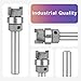 SpeTool Carbide Flush Trim Router Bit 1/4 Shank 1/2 Dia 1/4 CL, Top Bearing Plunge Pattern Router Bit for Woodworking Trimming, Template Guide Woodworking Milling Cutter Tool