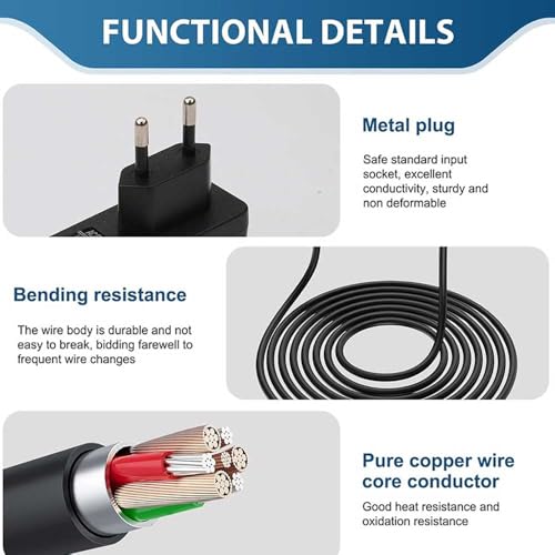 Image of 12.6V 1A Power Adapter LED Lamp with Flashlight Power Tools Lithium Battery Electrical Universal Charger Ac Dc Power Adapter (1Pcs 12V 1Amp DC Power Adapter)