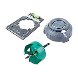 wolfcraft Kit di successo "Installazione di prese a incasso" I 5897000 I Per la preparazione di installazioni elettriche nel cartongesso