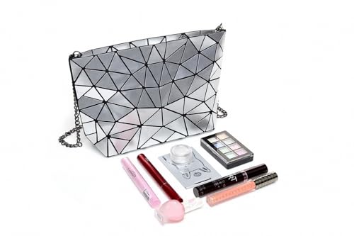 Bolso Ulalaza Geometric Lattice Luminoso para Mujer miniatura 4