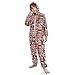 ALAZA Vintage British Flag Union Jack 3d Onesie Pajamas Jumpsuit Sleepwear Unisex One-Piece Pajamas 12-13Y