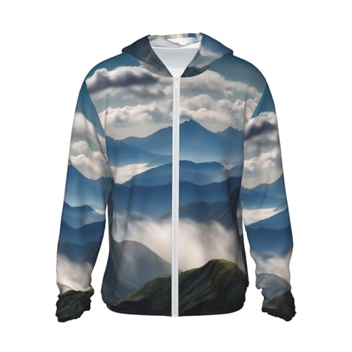 Veste à capuche pour homme anti-UV UPF 50+ fini la peau brûlée en extérieur