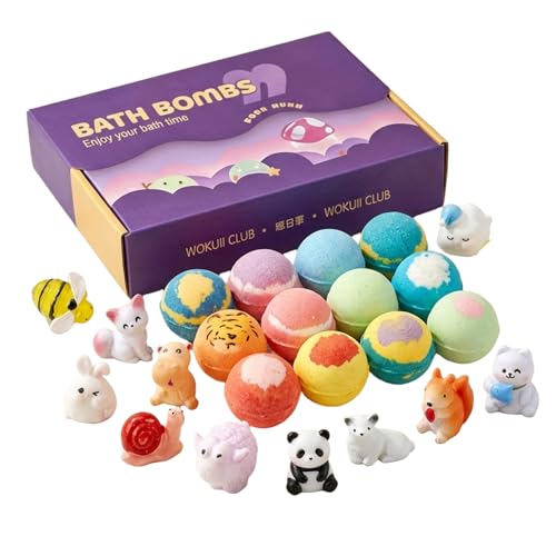 Bombes de bain pour enfants Lot de 12 boules végétallles idée cadeau garçons filles