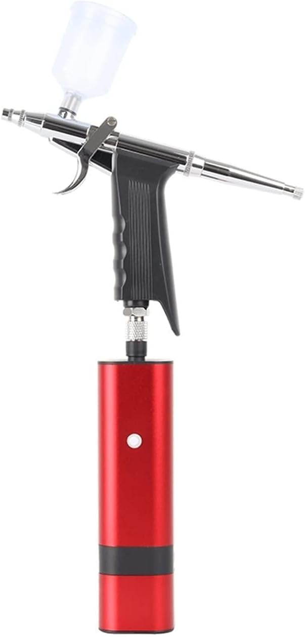 Sand Blaster Original Manufacture Portable Air Brush Mini Airbrush Compressor for Multi Purpose Tan Master Food Coloring Cookies Cake (Color : White)