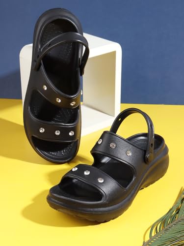 Image of Sukun DMD-KIA Women's Clogs /Sandals with Adjustable Back Strap Ultra Soft & Flexibility Anti Skid Comfortable Waterproof Daily Mules Clogs /Sandals for Women