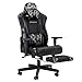Darkecho Chaise Gaming de Bureau Ergonomique Fauteuil Gamer 160kg Chaise Gamer avec Repose-Pieds, Fauteuil Bureau Gaming Siege, Réglable Siège Bureau xFibre de Carbone. Camo
