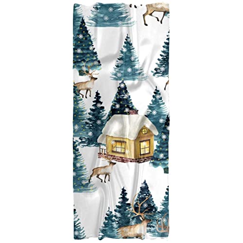 Écharpe légère femme automne hiver foulard multicolore imprimé cerf tendance