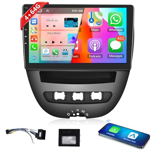 Hodozzy Android Autoradio Für Peugeot 208/2008 - 10 Zoll Touchscreen Mit CarPlay & Navi
