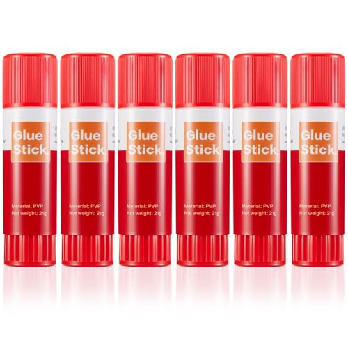 Image of Outus 6 3D Printer Glue Sticks for Hot Bed PVP 3D Printer Adhesive Solid Glue Sticks for PLA /ABS /PETG /PC /TPU Hot Bed Removing Printing Models (Red,Bright)