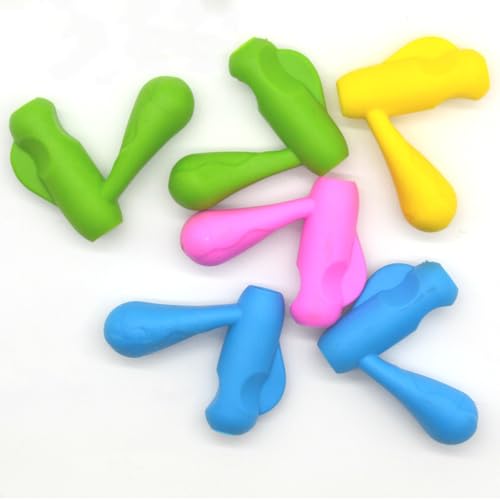 10-Pack Multicolor Ergonomic Pencil Grips – Professional Handwriting Aid & Writing Posture Corrector – Special Education & Classroom Teaching Supplies – Motor Skill Development Tool for All Ages