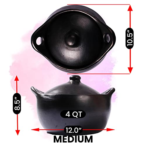 Ancient Cookware, Stew Chamba Clay Pot, Medium, 4 Quarts #TOP3