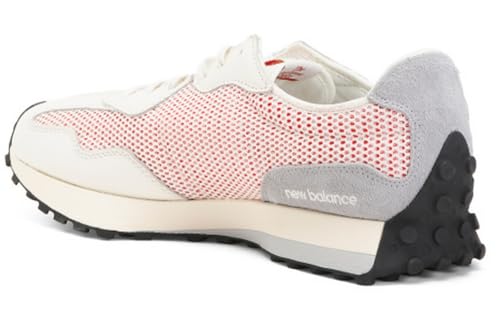 New Balance 327 Sneakers, White/Red Dot, 13 US Women/11.5 US Men