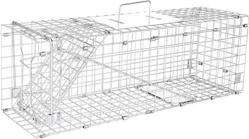 Elbe Safe Trampa para Marta Viva, Jaula Trampa para Gatos, Conejo Ardilla, Rata, Segura para niños y Mascotas, con Dos entradas, Resistente a la Intemperie, a Prueba de mordeduras, 61x18x21 cm
