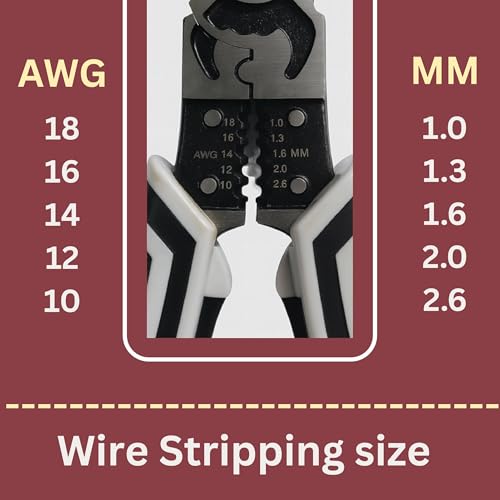 Image of Multifunction Wire Stripper and Cutter Plier for Electrician Tools, Wire Cutter Plier with Crimping Tool, Cable Cutter and Wire Stripping Tool, Multipurpose Plier for Electrical Wiring Repair(5 IN 1)