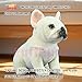 PuffPurrs Lebensechtes Französische Bulldogge-Plüschtier, Realistischer Französische Bulldogge Teddy-Stofftier, Niedliches Haustierliebhaber-Spielzeug-Geschenk, 9 Zoll