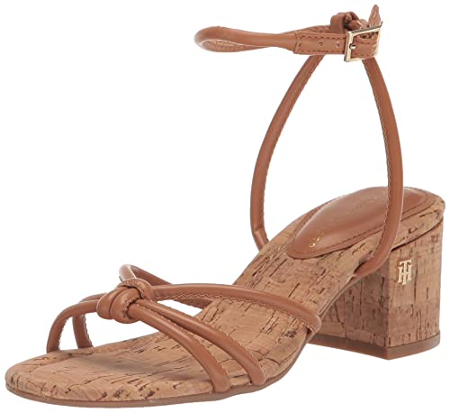 Tommy Hilfiger Women's Gela Heeled Sandal, Caramel 101, 9 #TOP8