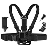 Adiwo Action Chest Strap Mount, Camera Adjustable Chest Strap with J Hook Adapter and Thumbscrew, Easy Installation, with Phone Holder, for Gopro Hero Series, OSMO and Most Cameras, Phone - Image 7