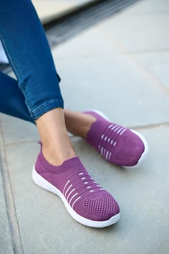 Image of Women's Trendy Sneakers - Fashionable Comfort for Every Step Alia-3