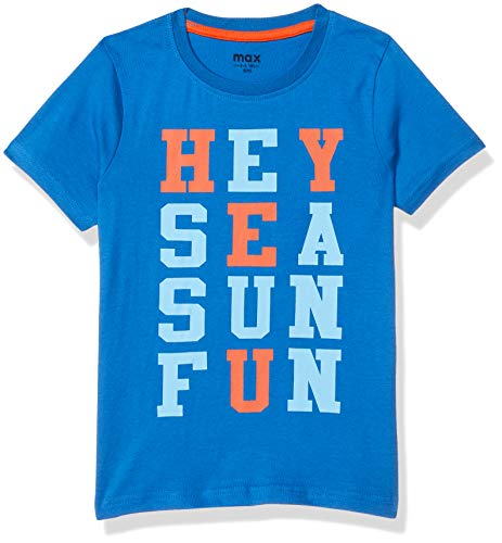 Image of Max Boy's Solid Regular Fit T-Shirt