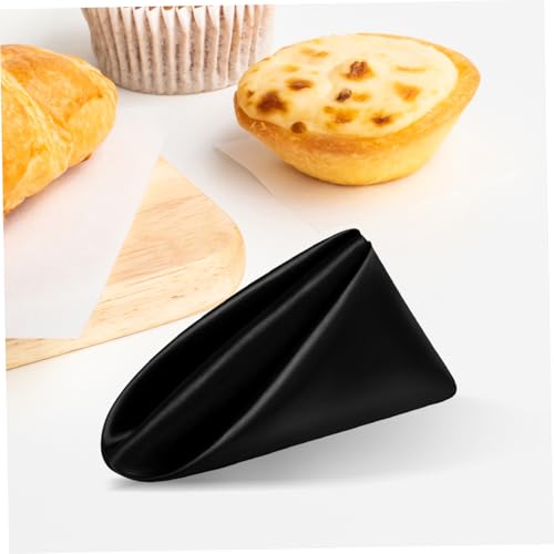 Servilletas de tela negras de algodón reutilizables para cocina y comedor, 12 uds 6